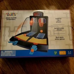 Classic Games Mini Basketball Set - 1 To 2 Players